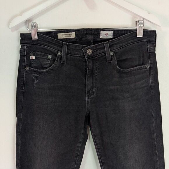 AG Adriano Goldschmied The Legging Ankle Washed Black Destroyed Jeans - Picture 4 of 9